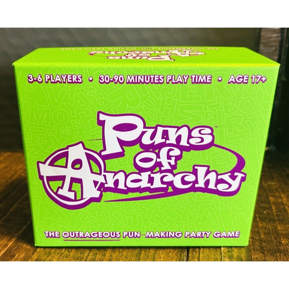 Puns of Anarchy Board Game - Complete Fun-Tested EUC - Played Once - All Pieces